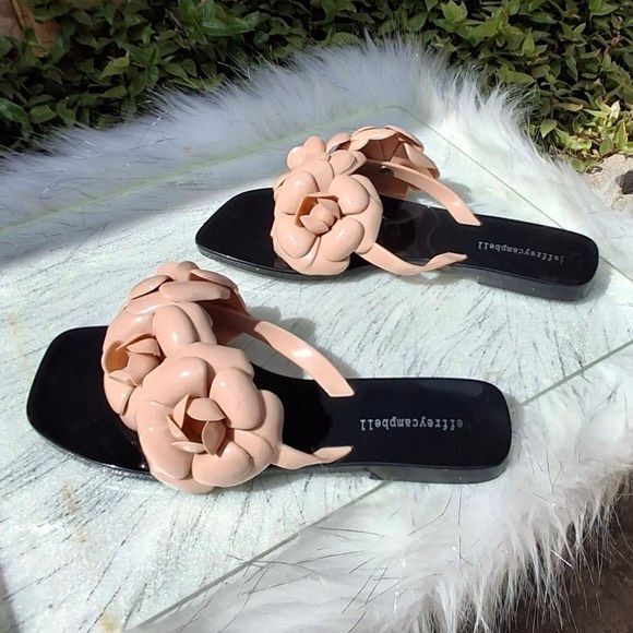 Jeffrey Campbell Shoes - New Jeffrey Campbell Floralee Pink Jelly Thong Flip Flops Sandals Size 8